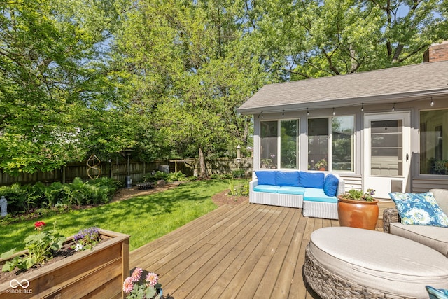 8330 Claridge Rd, Indianapolis, IN 46260 - view of wooden terrace