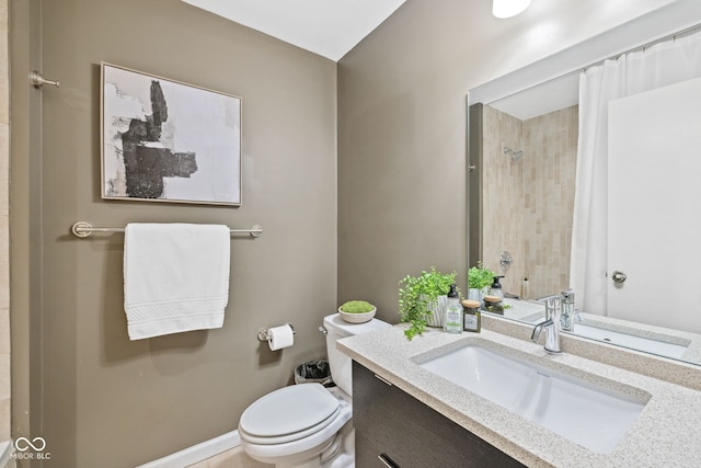 8330 Claridge Rd, Indianapolis, IN 46260 - bathroom featuring toilet, vanity, and curtained shower