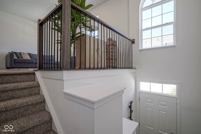 view of staircase