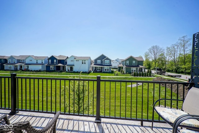 balcony with a residential view