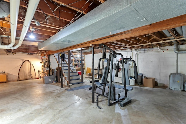 view of exercise area