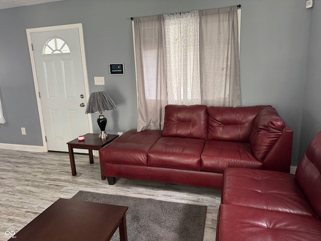 322 S Rural St, Indianapolis, IN 46201 - living area featuring wood finished floors and baseboards