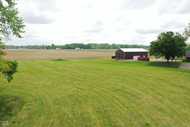 3654 W Mecca Rd, Rockville, IN 47872 - view of grassy yard with an outbuilding, an outdoor structure, and a view of countryside