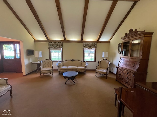 3654 W Mecca Rd, Rockville, IN 47872 - carpeted living area with baseboards