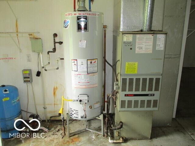 4667 Sundance Trl, Indianapolis, IN 46239 - utility room with water heater