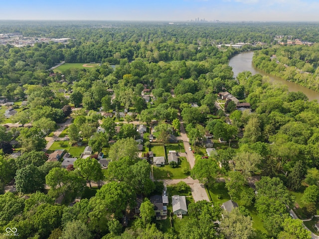 1802 E 66th St, Indianapolis, IN 46220 - drone / aerial view of a large body of water and a forest