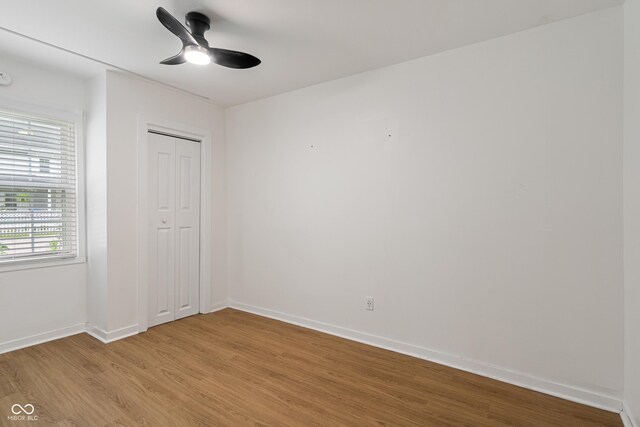 1802 E 66th St, Indianapolis, IN 46220 - unfurnished room with light wood-style flooring and ceiling fan