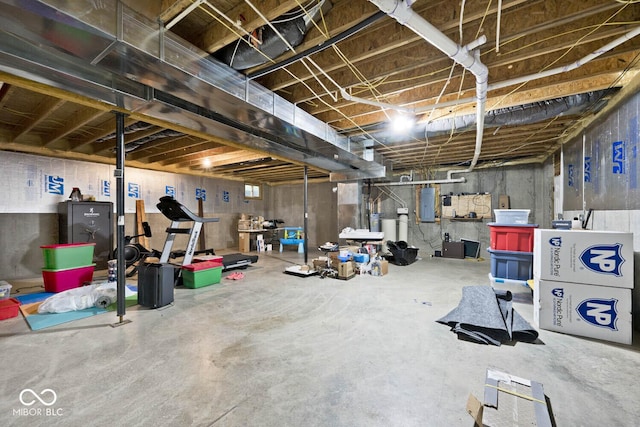 1340 Apache Trl, Martinsville, IN 46151 - unfinished basement featuring electric panel