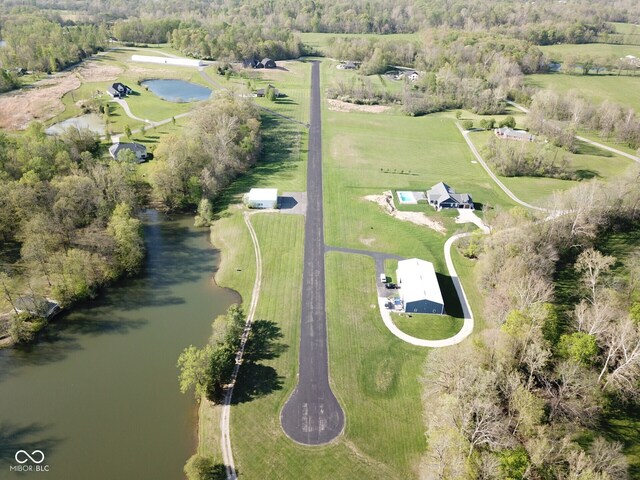 1340 Apache Trl, Martinsville, IN 46151 - aerial view of property's location with a nearby body of water and rural landscape