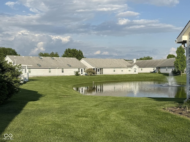 11523 Coastal Way, Indianapolis, IN 46229 - view of grassy yard featuring a water view