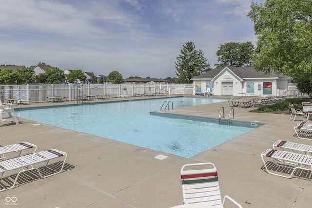 6542 E Edna Mills Dr, Camby, IN 46113 - community pool with a patio area