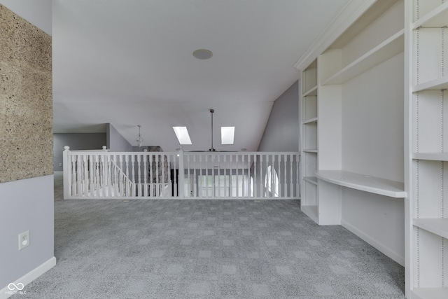 6542 E Edna Mills Dr, Camby, IN 46113 - unfurnished room with carpet flooring, a skylight, and a ceiling fan