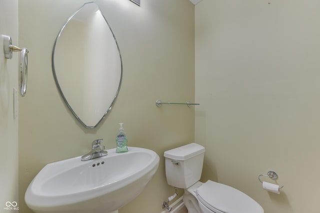 6542 E Edna Mills Dr, Camby, IN 46113 - half bathroom with a sink and toilet