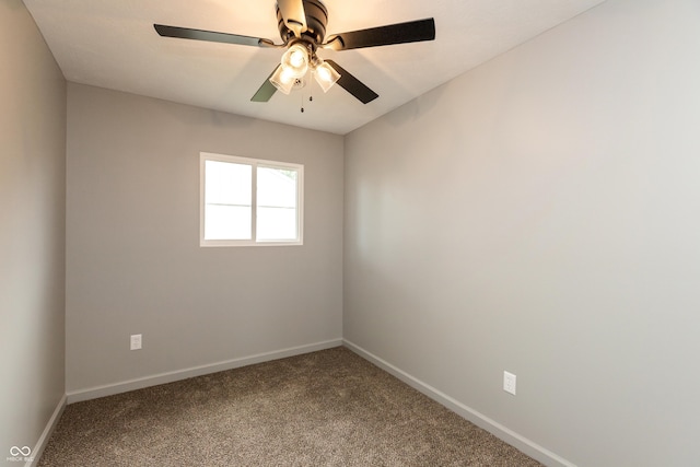 521 Sunset Dr, Edinburgh, IN 46124 - empty room with baseboards, carpet, and ceiling fan