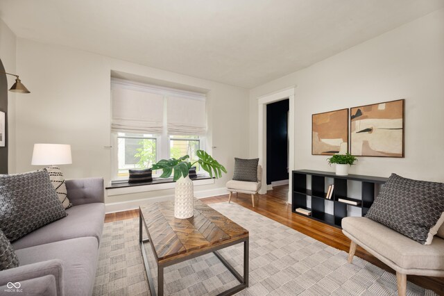 117 S Spencer Ave, Indianapolis, IN 46219 - living area featuring wood finished floors and baseboards