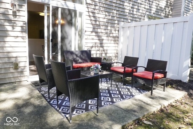 8317 Pine Branch Ln, Indianapolis, IN 46234 - view of patio / terrace with an outdoor living space