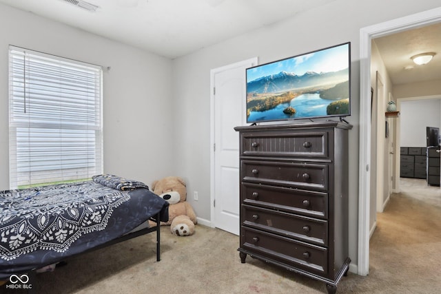 2911 W Hawanian Ln, Monrovia, IN 46157 - carpeted bedroom featuring baseboards and freestanding refrigerator
