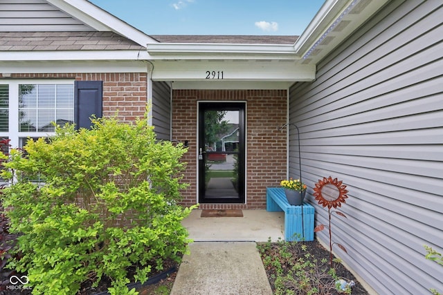 2911 W Hawanian Ln, Monrovia, IN 46157 - property entrance featuring brick siding
