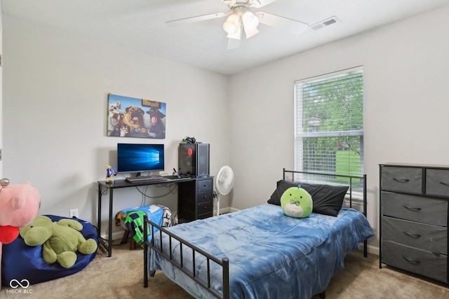 2911 W Hawanian Ln, Monrovia, IN 46157 - bedroom with carpet floors, baseboards, and ceiling fan