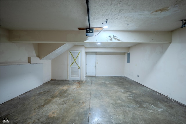 917 Timothy Ct, Bloomington, IN 47403 - garage with a garage door opener and electric panel