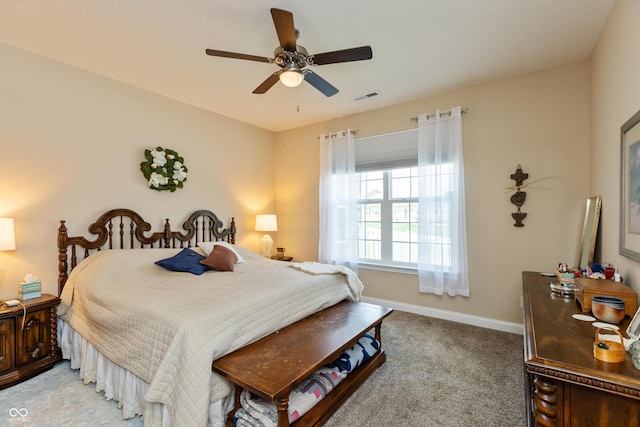 9166 Lieven St, Avon, IN 46123 - carpeted bedroom featuring baseboards and a ceiling fan