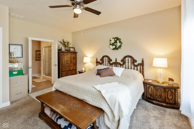 9166 Lieven St, Avon, IN 46123 - carpeted bedroom featuring baseboards and ceiling fan