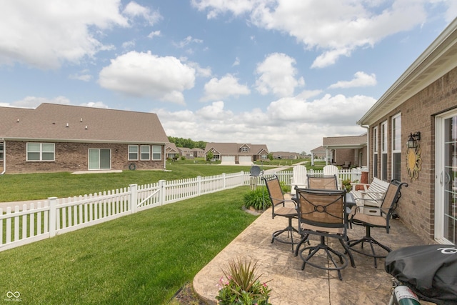 9166 Lieven St, Avon, IN 46123 - view of yard with a patio and a residential view