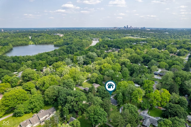 2120 Wynnedale Rd, Indianapolis, IN 46228 - bird's eye view of a large body of water and a heavily wooded area