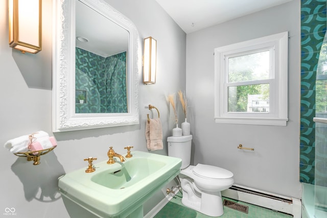 2120 Wynnedale Rd, Indianapolis, IN 46228 - bathroom with a baseboard radiator and a shower