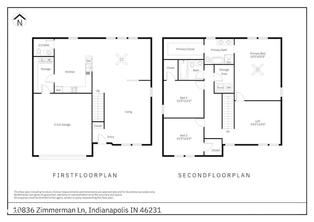 10836 Zimmerman Ln, Indianapolis, IN 46231 - room layout
