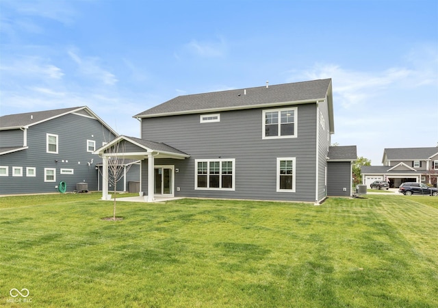 3980 Railhead Ave, Westfield, IN 46074 - back of house featuring a patio, a lawn, and central AC