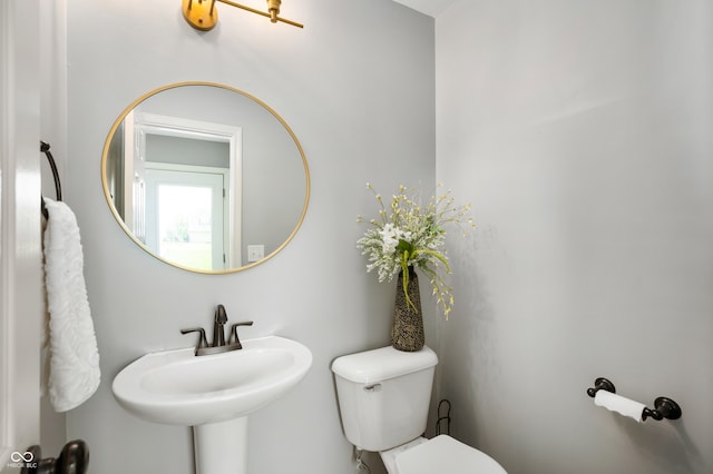 12331 Chiseled Stone Dr, Fishers, IN 46037 - half bath with toilet and a sink