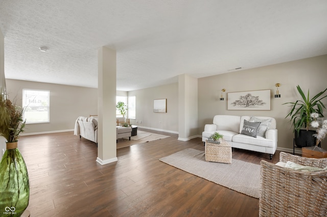12331 Chiseled Stone Dr, Fishers, IN 46037 - living room with wood finished floors and baseboards