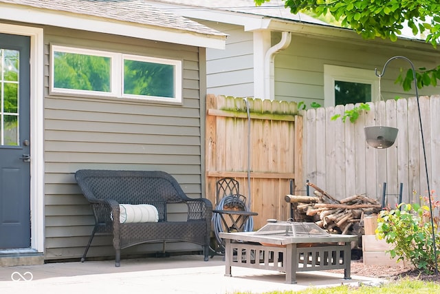 1730 Hoyt Ave, Indianapolis, IN 46203 - view of patio / terrace with fence