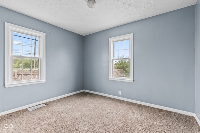 703 Kappes St, Indianapolis, IN 46221 - carpeted empty room with healthy amount of natural light, baseboards, and a textured ceiling