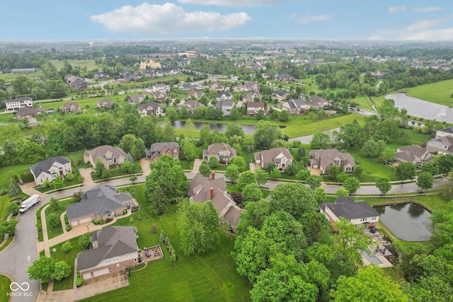 3744 Abney Point Dr, Carmel, IN 46077 - aerial view of residential area featuring a nearby body of water
