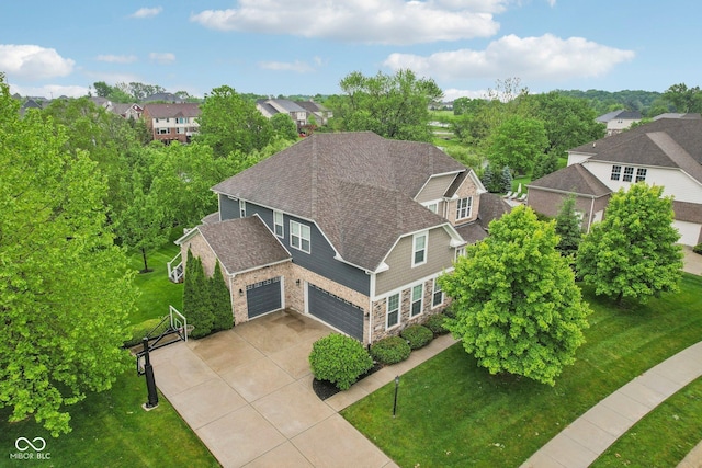 3744 Abney Point Dr, Carmel, IN 46077 - aerial view of residential area with a tree filled landscape
