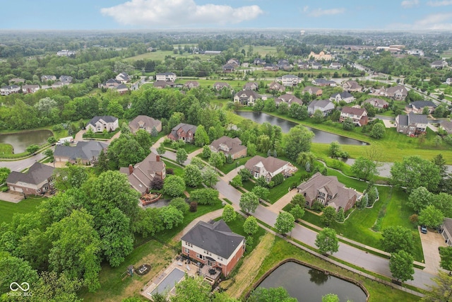 3744 Abney Point Dr, Carmel, IN 46077 - aerial perspective of suburban area featuring a nearby body of water