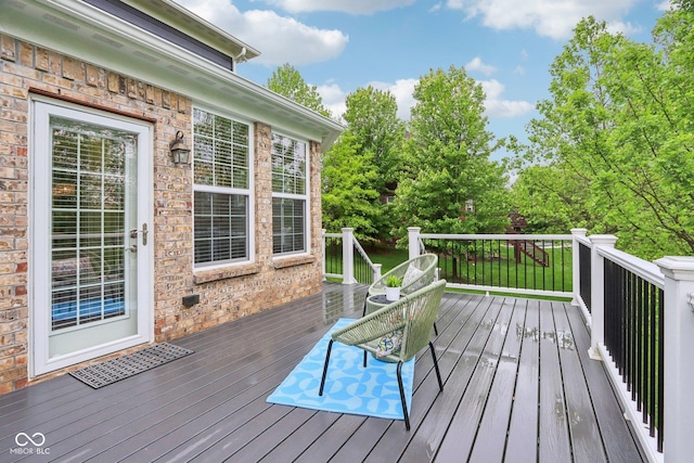 3744 Abney Point Dr, Carmel, IN 46077 - view of wooden deck
