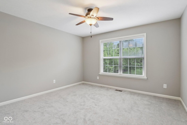 3744 Abney Point Dr, Carmel, IN 46077 - carpeted empty room with baseboards and a ceiling fan