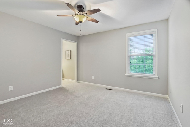 3744 Abney Point Dr, Carmel, IN 46077 - empty room featuring ceiling fan, carpet, and baseboards