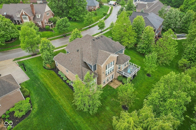 3744 Abney Point Dr, Carmel, IN 46077 - aerial view of property and surrounding area featuring a tree filled landscape