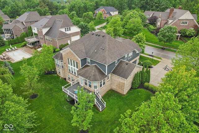 3744 Abney Point Dr, Carmel, IN 46077 - aerial view of residential area