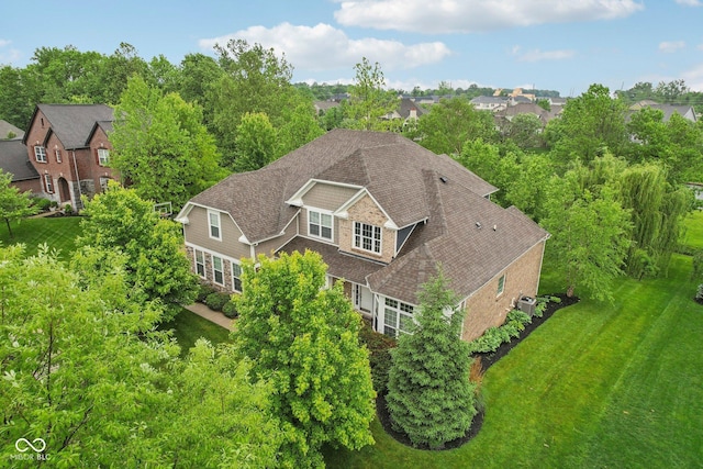 3744 Abney Point Dr, Carmel, IN 46077 - aerial view of residential area featuring a tree filled landscape