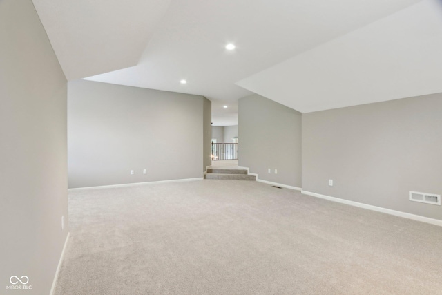 3744 Abney Point Dr, Carmel, IN 46077 - bonus room featuring light colored carpet, baseboards, and recessed lighting