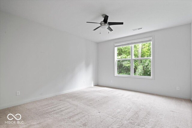 16573 Cava Dr, Fishers, IN 46037 - spare room with ceiling fan, carpet floors, and baseboards