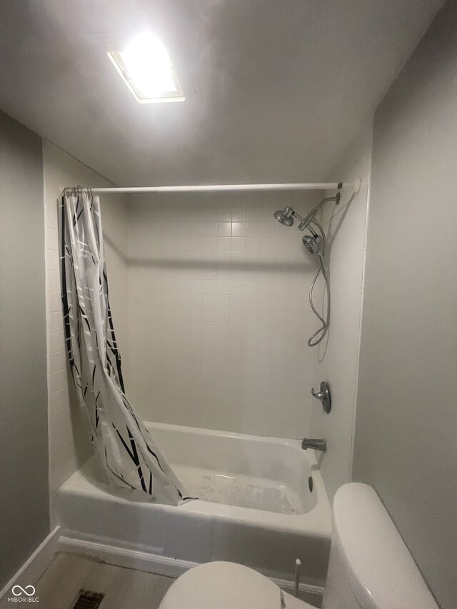 2116 Prospect St, Indianapolis, IN 46203 - full bathroom with toilet and shower / bath combo
