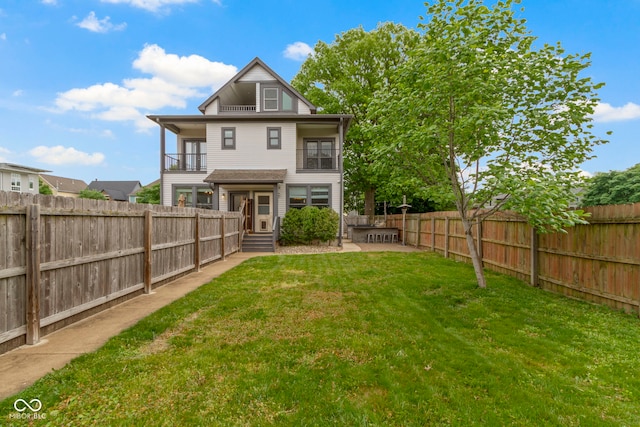 1526 Carrollton Ave, Indianapolis, IN 46202 - rear view of house featuring a balcony