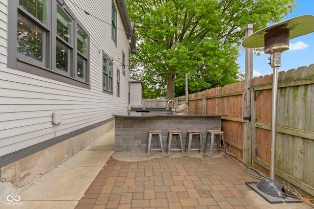 1526 Carrollton Ave, Indianapolis, IN 46202 - view of patio / terrace with fence