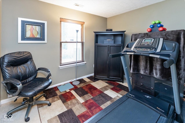 3630 Foxtail Dr, Indianapolis, IN 46235 - home office with baseboards